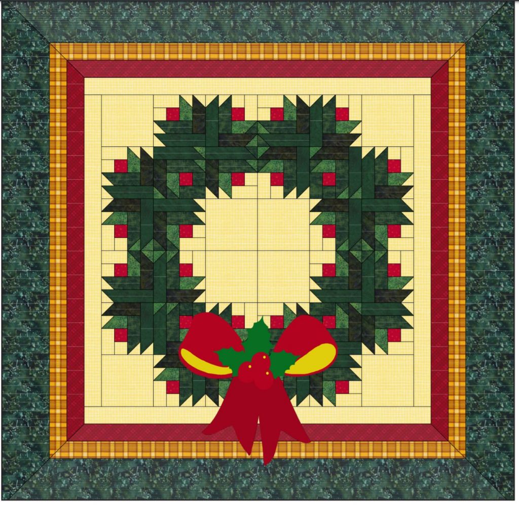 Christmas Wreath Quilt E-Pattern  OnPoint TV